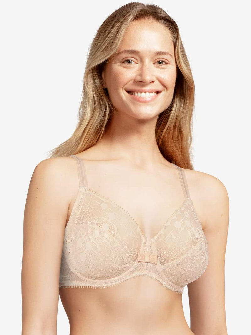 Chantelle womens Day to Night Unlined Full Coverage Bra, Nude Blush, 40E US - Image 3